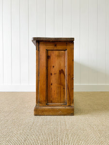 A Antique English Pine Low Cupboard