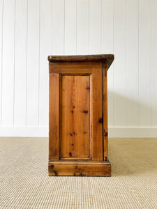 A Antique English Pine Low Cupboard