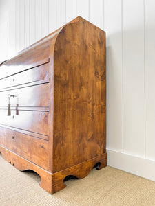 A Biedermeier Antique Writing Cylinder Bureau/Desk with Drawers c1880