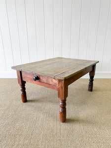 An Antique English Country Pine Coffee Table