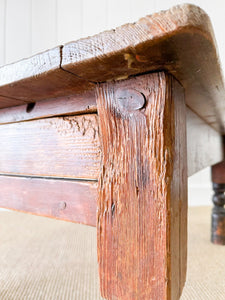 An Antique English Country Pine Coffee Table