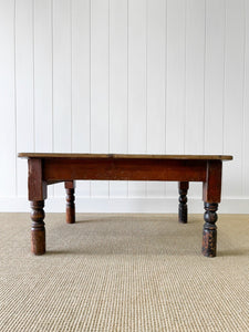 An Antique English Country Pine Coffee Table