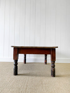 An Antique English Country Pine Coffee Table