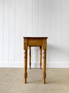 An English Country Pine Console Table