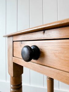 An English Country Pine Console Table