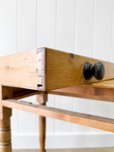 An English Country Pine Console Table