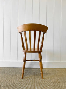 A Vintage Set of 8 Slat Back Ash Chairs