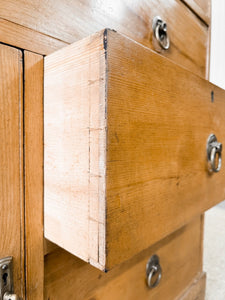 An 18th Century English Pine Linen Press Cupboard