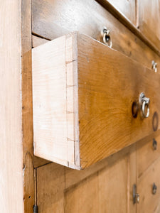 An 18th Century English Pine Linen Press Cupboard