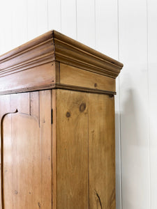 An 18th Century English Pine Linen Press Cupboard