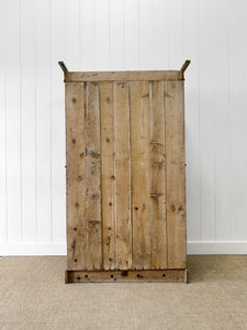 An 18th Century English Pine Linen Press Cupboard