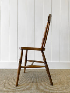 An Antique Set of 4 Spindle Back Chairs