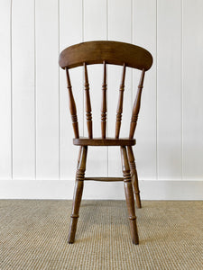 An Antique Set of 4 Spindle Back Chairs