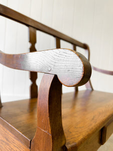 A Good 19th Century English Elm Bench