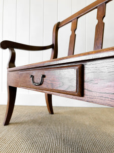 A Good 19th Century English Elm Bench