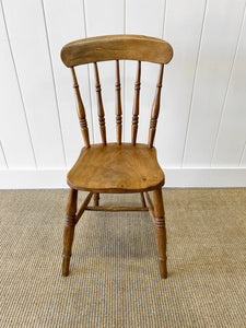 An Antique Set of 4 Spindle Back Chairs