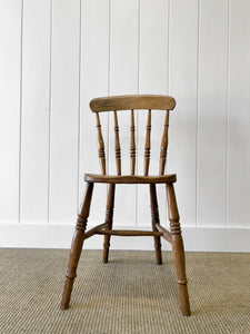 An Antique Set of 4 Spindle Back Chairs