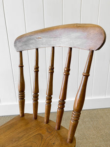 An Antique Set of 4 Spindle Back Chairs