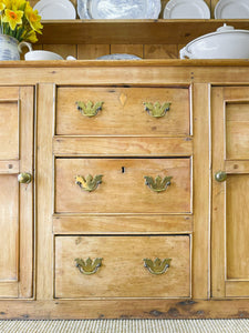 A Large 19th Century Pine Welsh Dresser or Cupboard