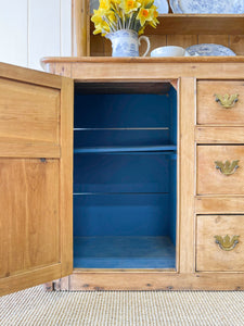 A Large 19th Century Pine Welsh Dresser or Cupboard