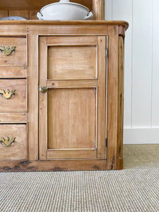 A Large 19th Century Pine Welsh Dresser or Cupboard