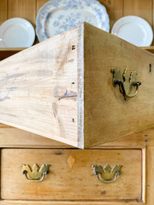 A Large 19th Century Pine Welsh Dresser or Cupboard