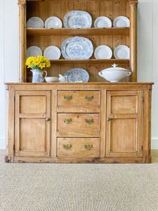 A Large 19th Century Pine Welsh Dresser or Cupboard