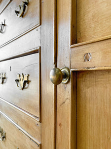 A Large 19th Century Pine Welsh Dresser or Cupboard