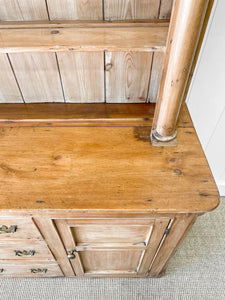 A Large 19th Century Pine Welsh Dresser or Cupboard