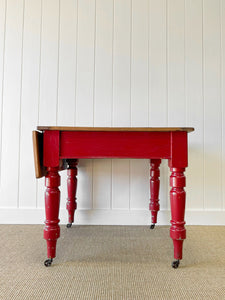 Old English Country Pine Drop Leaf Dining Table