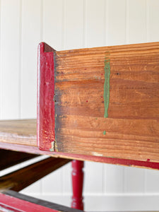 Old English Country Pine Drop Leaf Dining Table