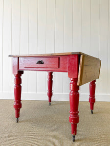 Old English Country Pine Drop Leaf Dining Table