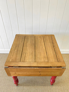 Old English Country Pine Drop Leaf Dining Table