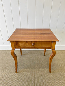 Antique French Cherry Side Table c1790