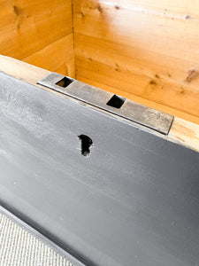 An English Pine Ebonized Blanket Box