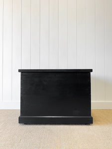 An English Pine Ebonized Blanket Box