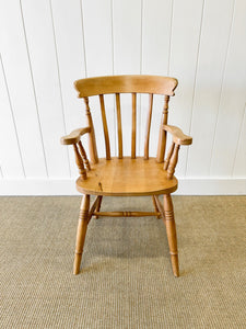 An English Country Slat Back Arm Chair