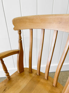 An English Country Slat Back Arm Chair