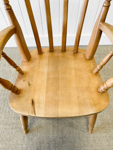 An English Country Slat Back Arm Chair