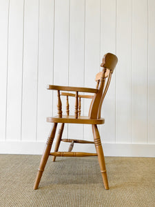 An English Country Slat Back Arm Chair