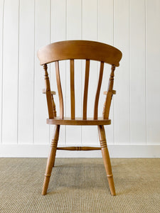 An English Country Slat Back Arm Chair