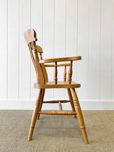 An English Country Slat Back Arm Chair