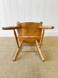 An English Country Slat Back Arm Chair