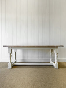 Antique English Country 6.5ft Refectory Style Table