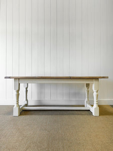 Antique English Country 6.5ft Refectory Style Table