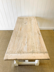 Antique English Country 6.5ft Refectory Style Table