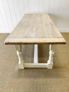 Antique English Country 6.5ft Refectory Style Table