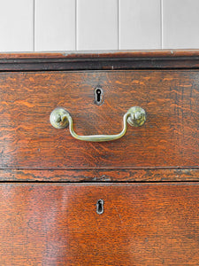 A 18th Century English (Scottish)? Country Oak Chest of Drawers Dresser