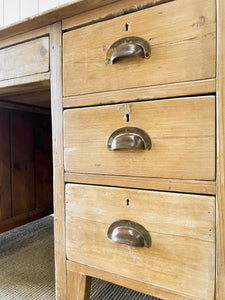 Antique English Pine Desk c1890