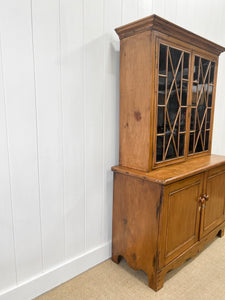 A Antique English Regency Bookcase Cabinet or Hutch